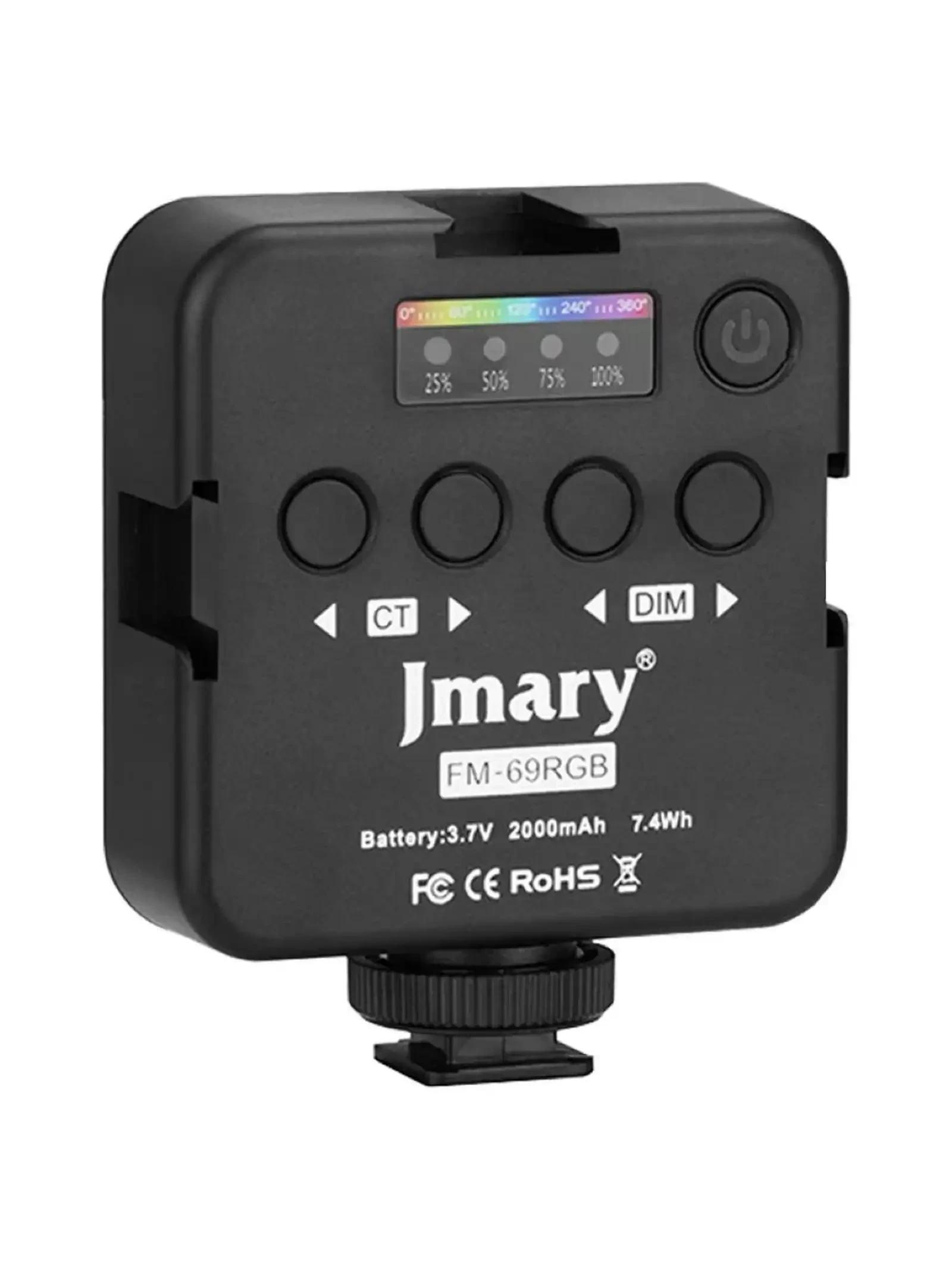 Портативный осветитель Jmary FILL-59R LED, для съемки фото и видео хром