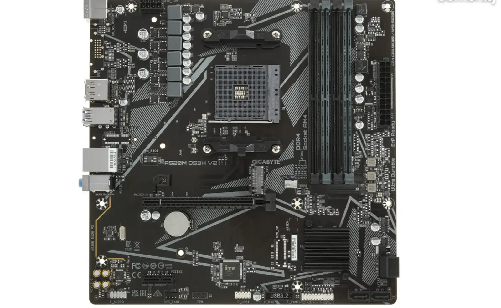 Материнская плата GIGABYTE A520M DS3H V2 с Процессором Ryzen 5 5600