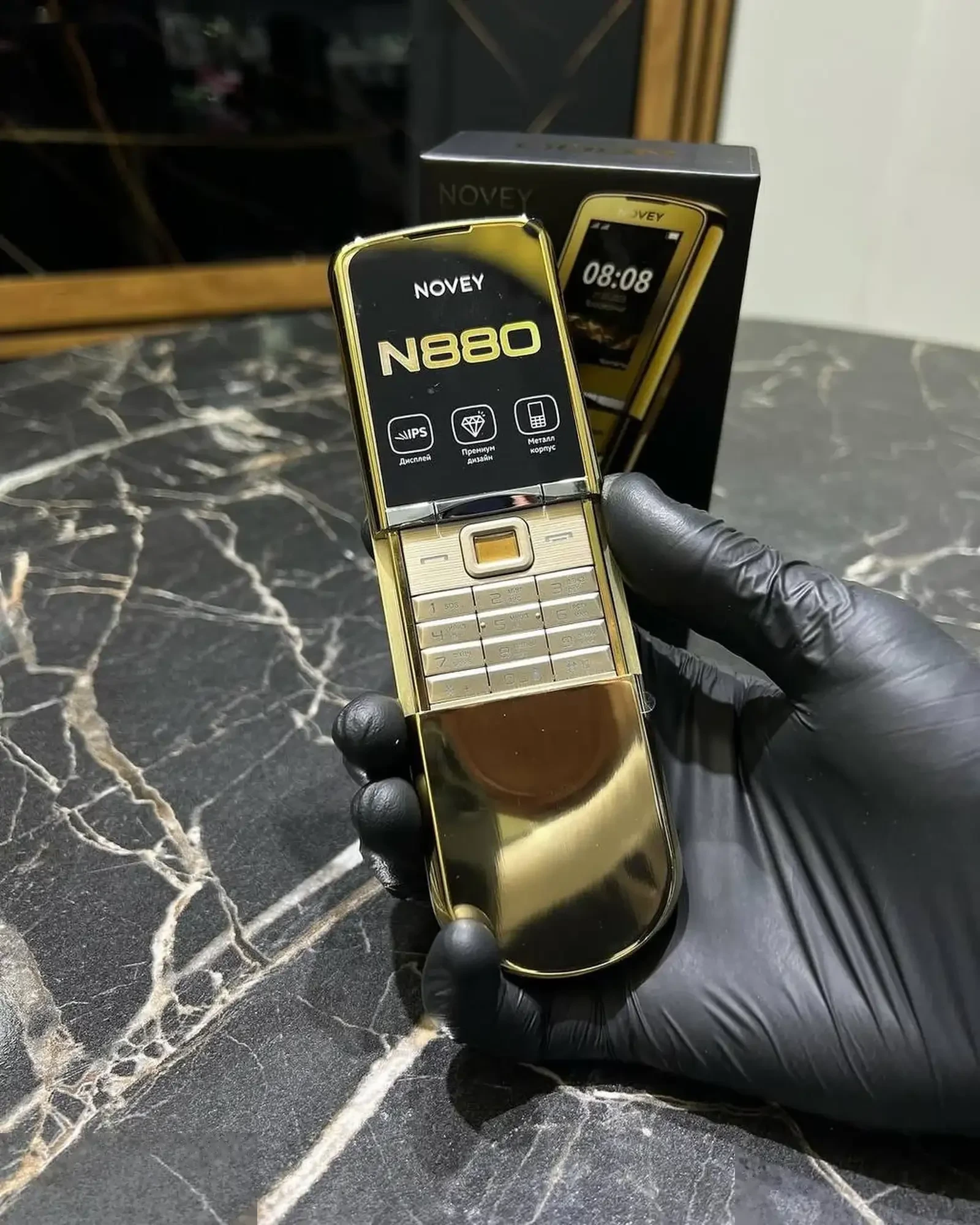 Novey N880 2Sim Gold — фото 3