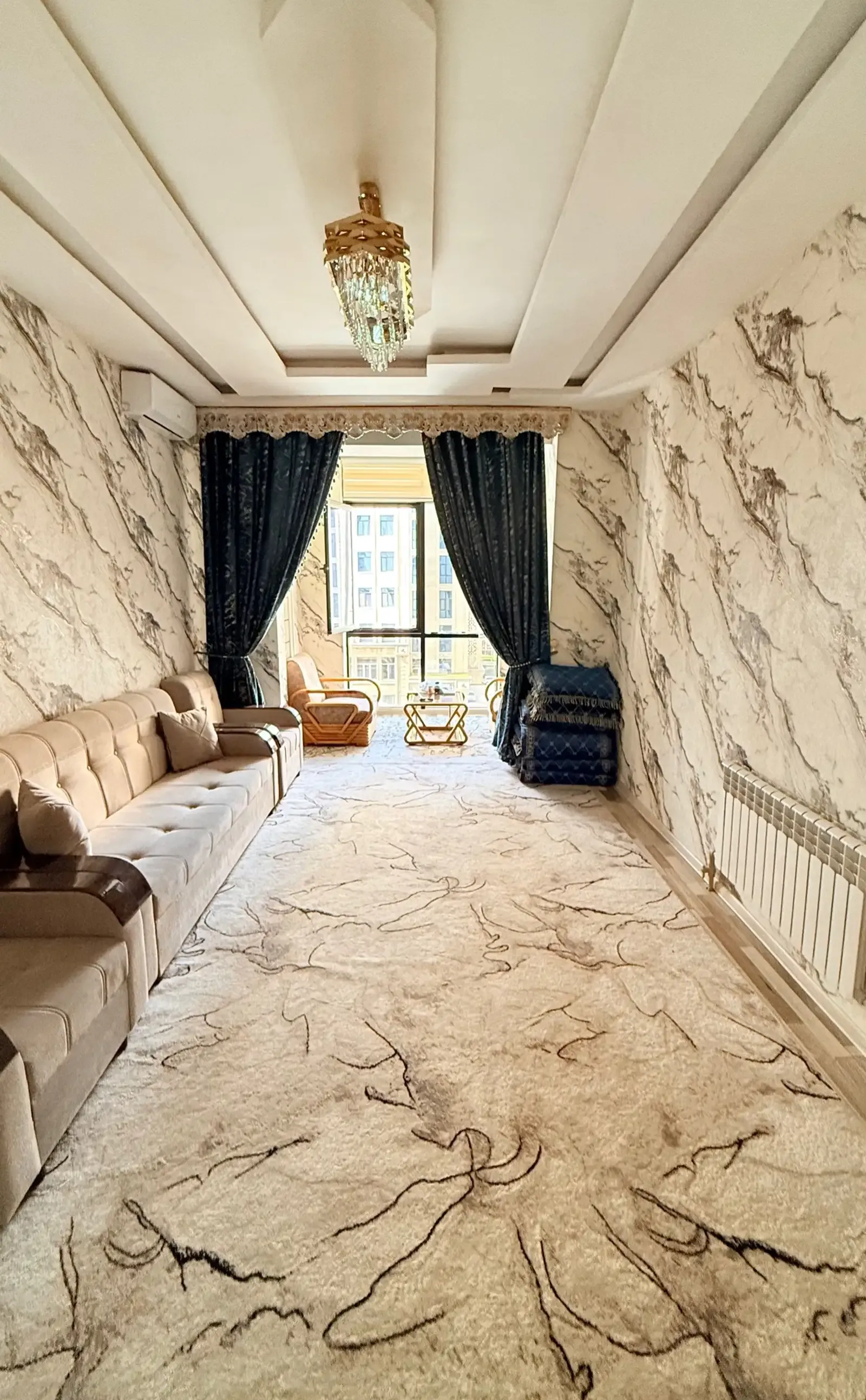 2-комн. квартира, 6 этаж, 96 м², Айни, Гостиница Хилтон