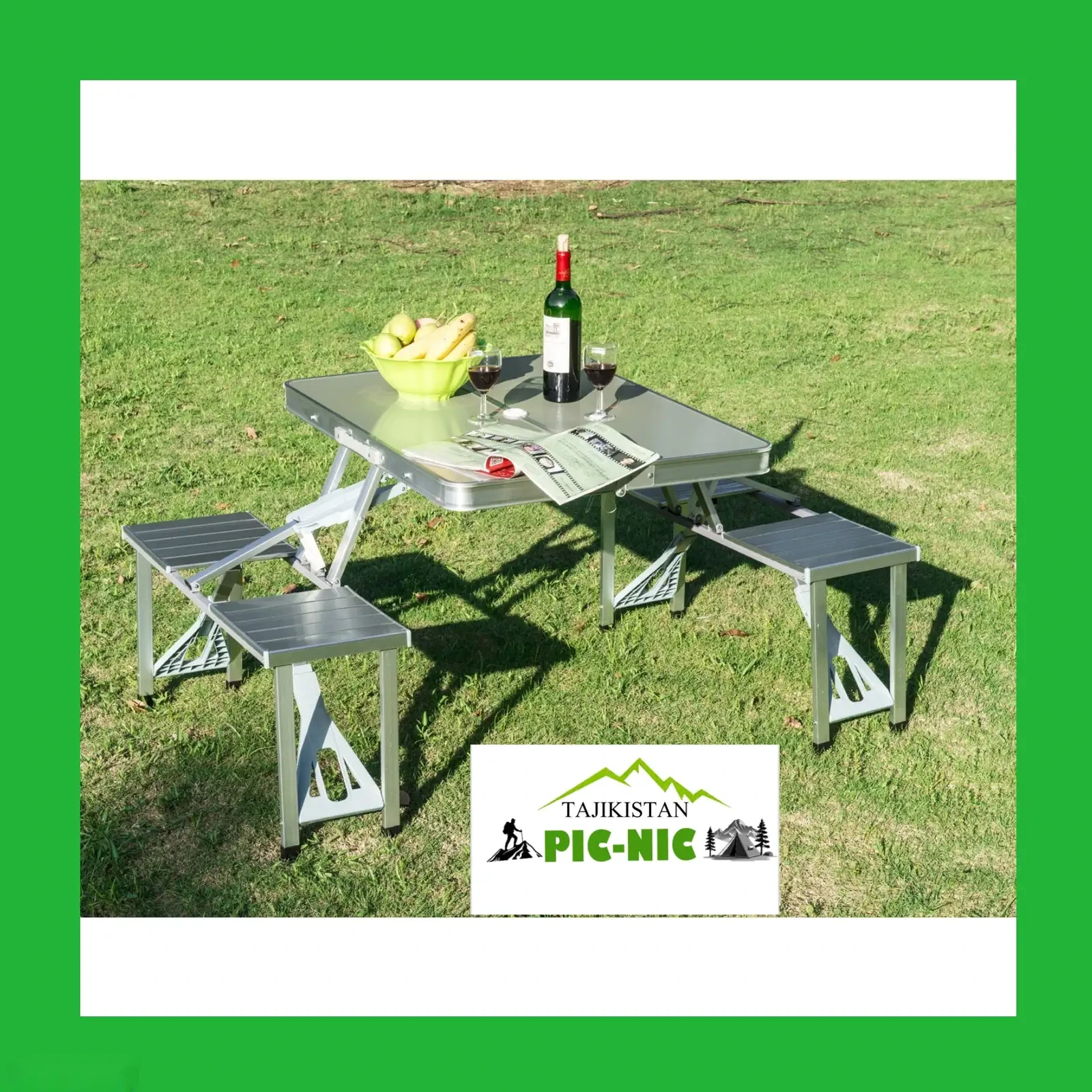 Стол туристический складной со стульями Coolwalk Pro-Plus 135х82х67см