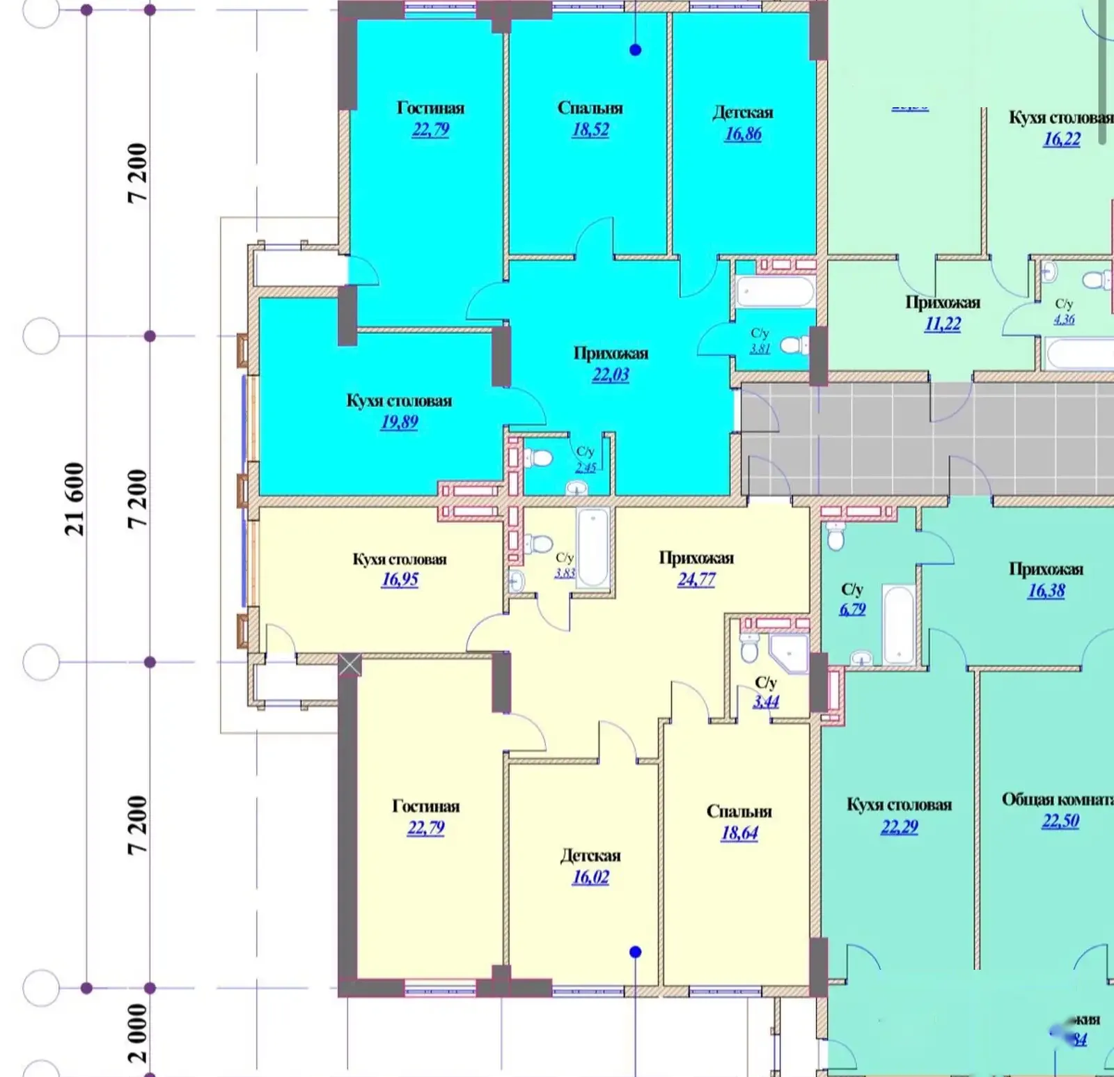 3-комн. квартира, 9 этаж, 106 м², Шохмансур