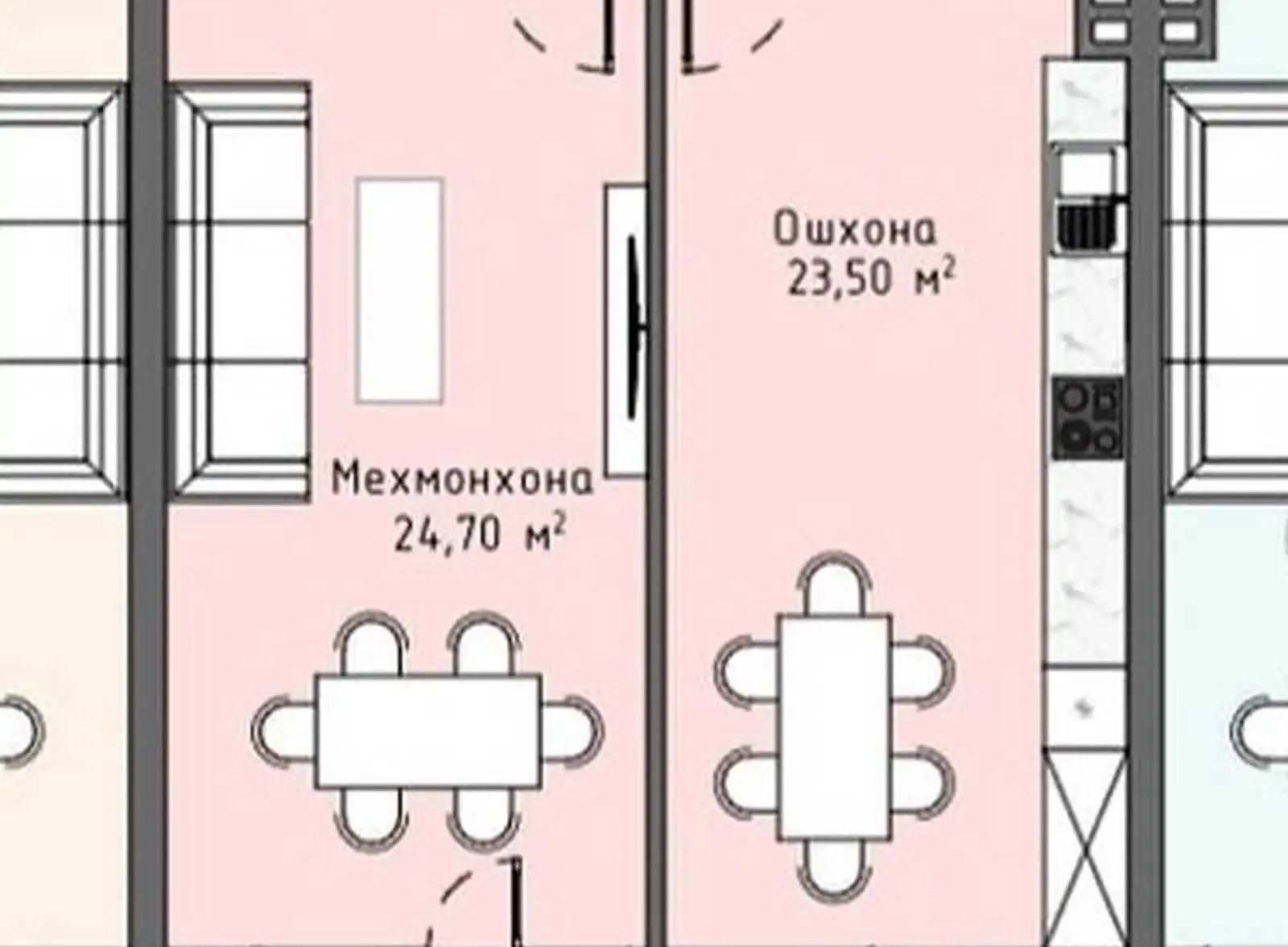 1-комн. квартира, 8 этаж, 80 м², ул.Пушкина ''МГУ'' ЖК «Рангинкамон»