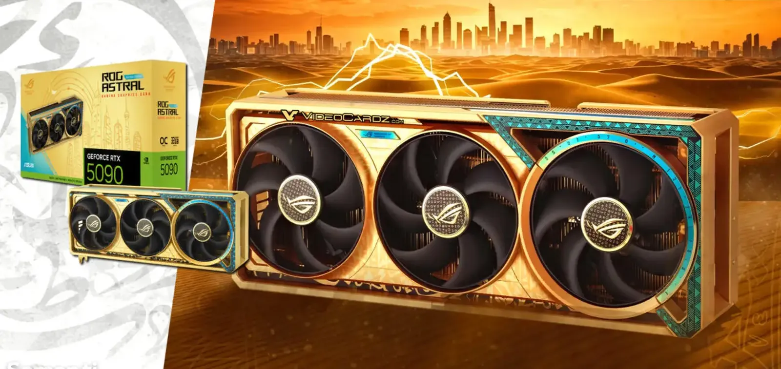 Видеокарта ROG Astral GeForce RTX 5090 Dhahab OC Edition