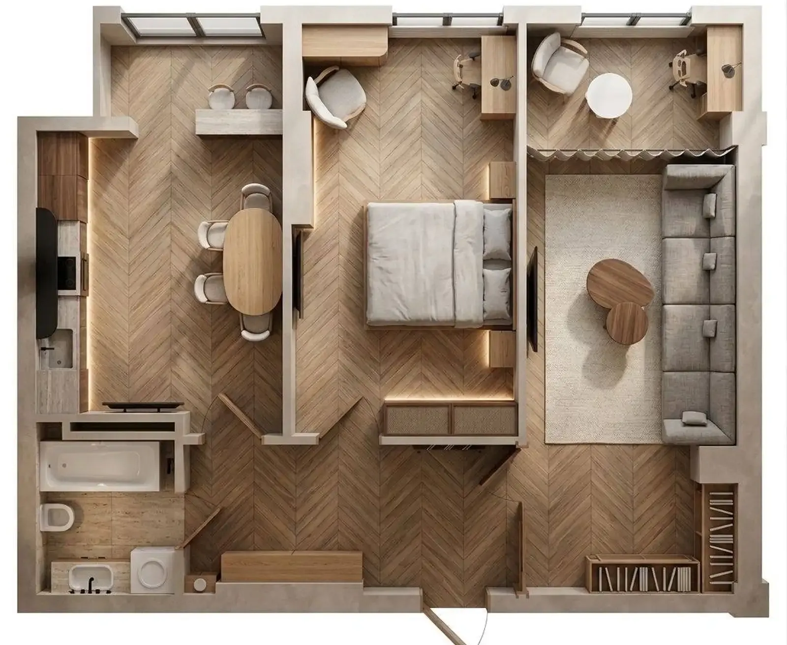 2-комн. квартира, 11 этаж, 68 м², Шохмансур