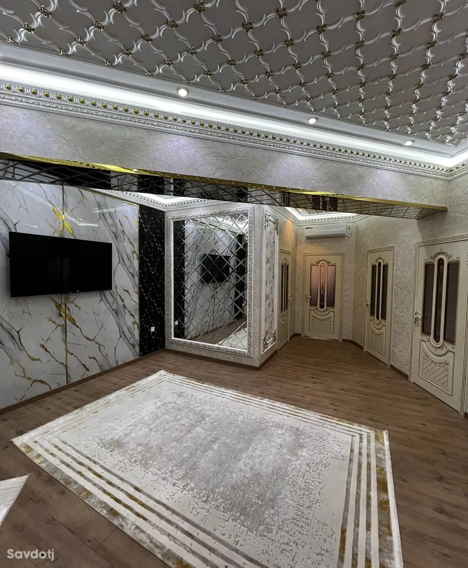 3-комн. квартира, 18 этаж, 105 м², И.Сомони Пайкари дом печать