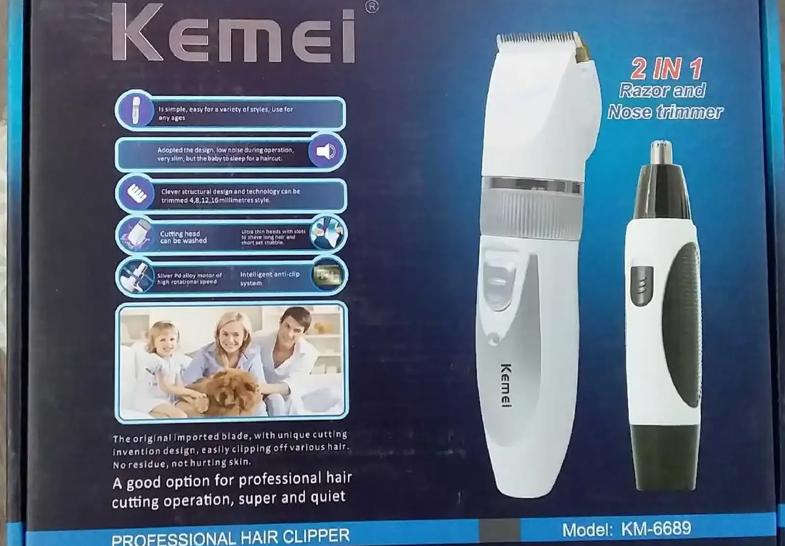 Триммер для стрижки волос KM-6689