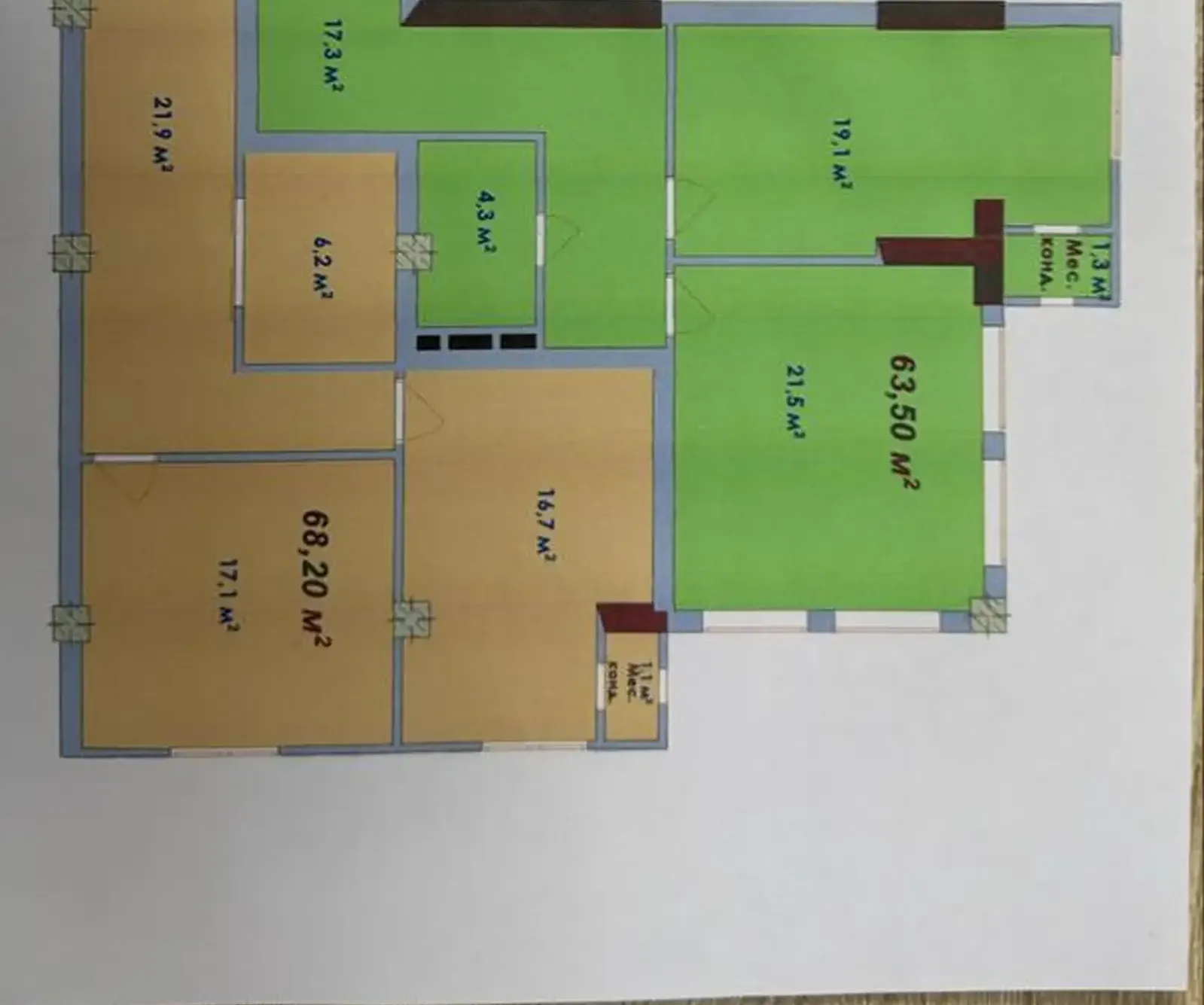 2-к квартира, 15 этаж, 71 м², сзади Гуля Голд, второй дом от главной дороги