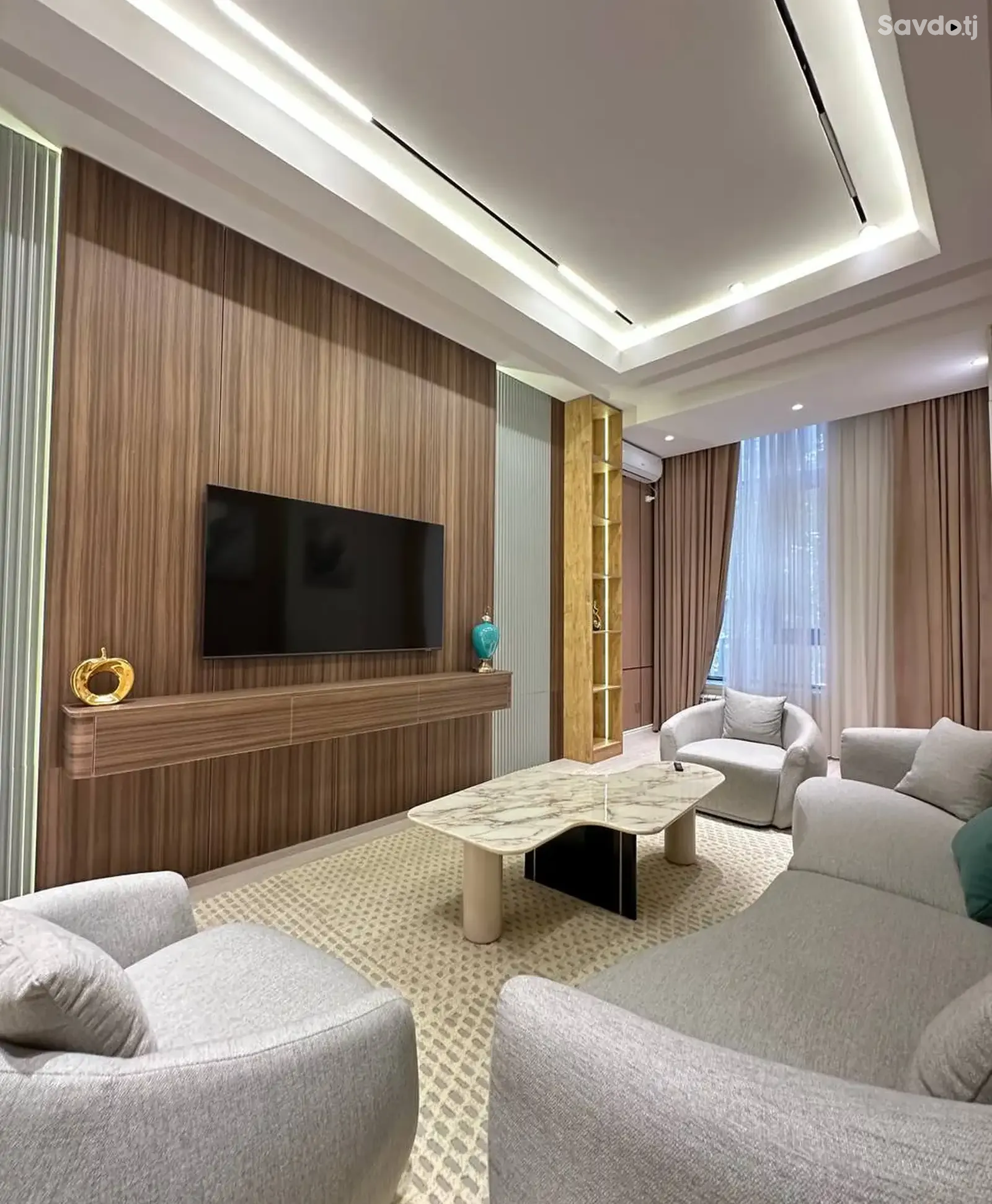 2-комн. квартира, 3 этаж, 67 м², Сино