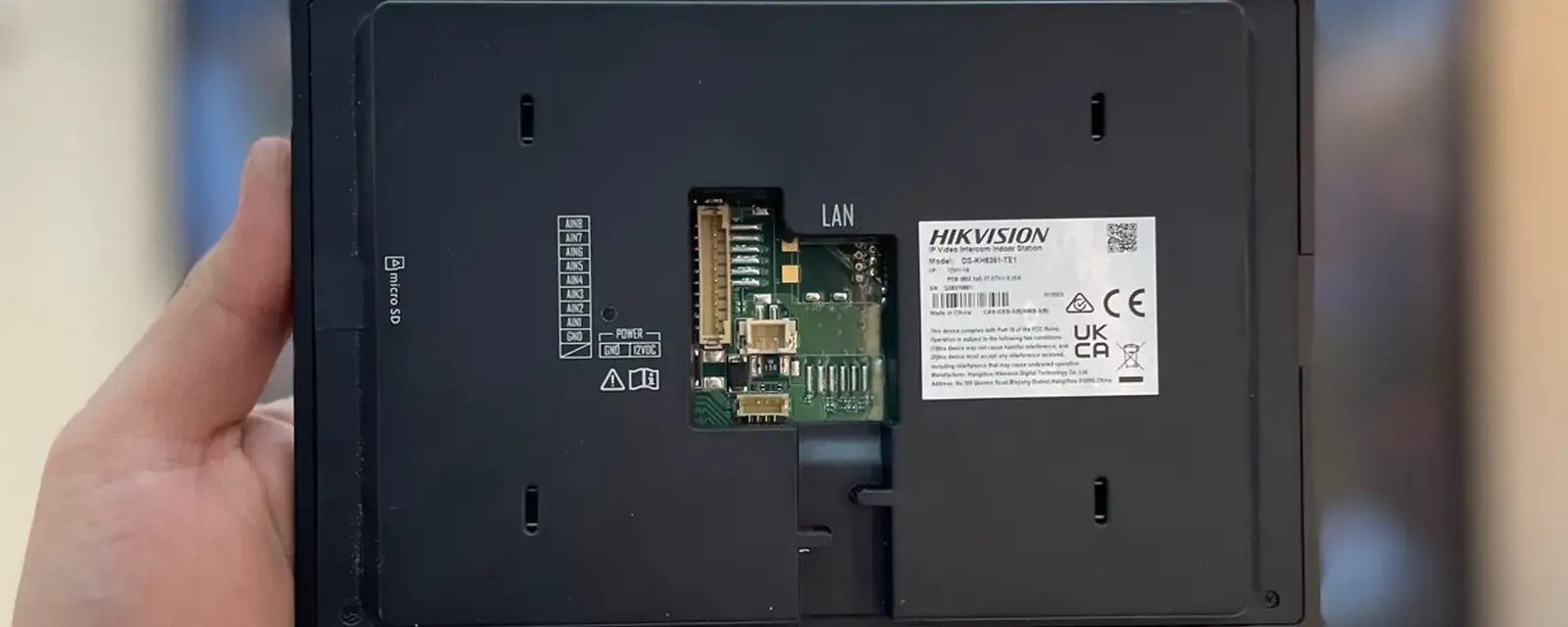 IP Дисплей домофона 7 дюйм Hikvision DS-KH6351-TE1