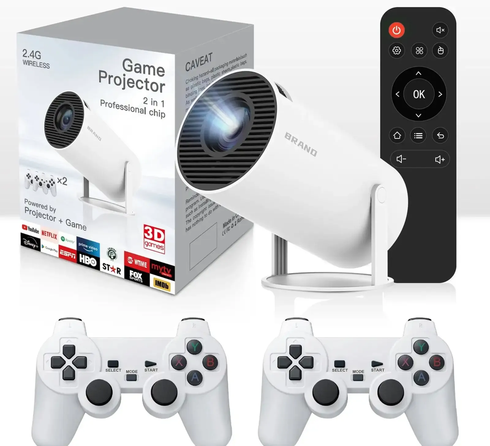 Портативный проектор Game Projector M300 MAX с играми