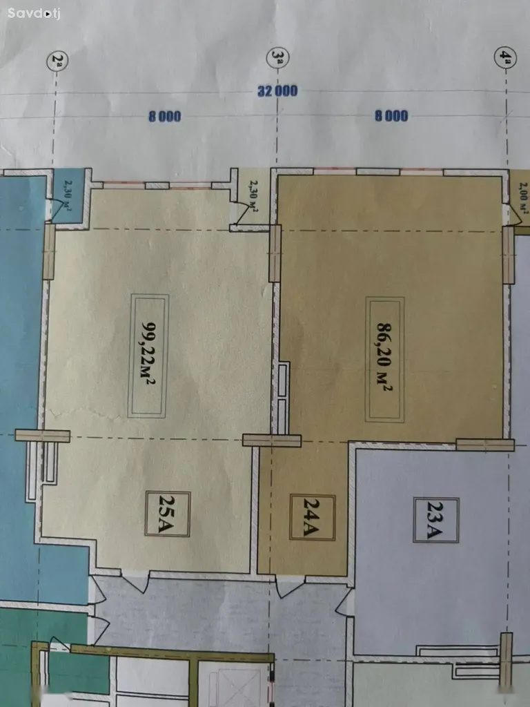 2-комн. квартира, 13 этаж, 97 м², Шохмансур