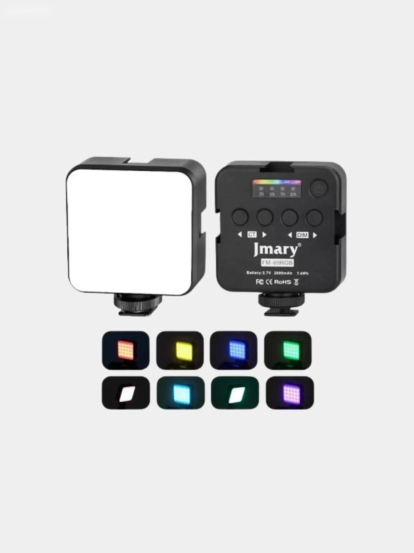 Портативный осветитель Jmary FILL-59R LED, для съемки фото и видео хром