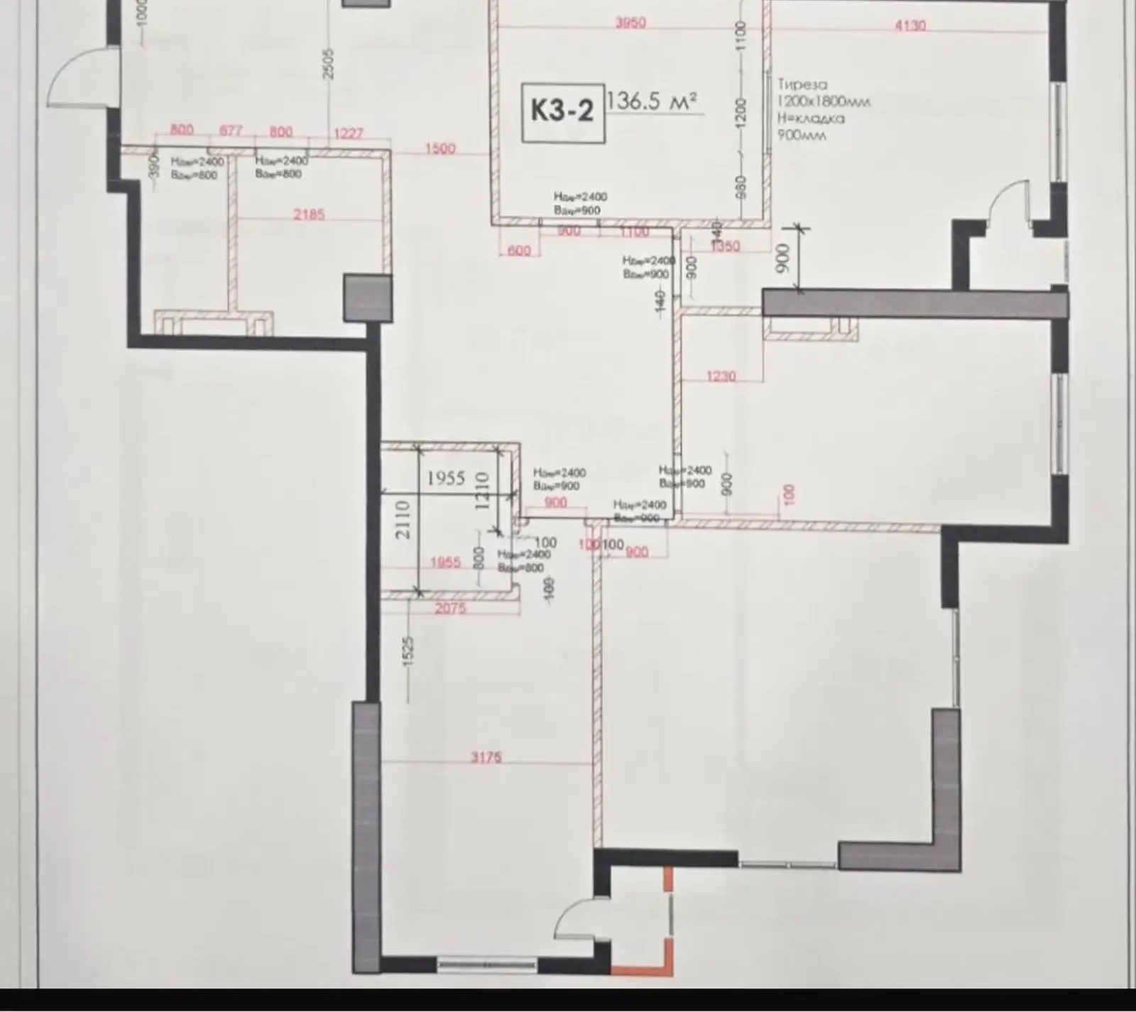 3-комн. квартира, 7 этаж, 136 м², шохмансур