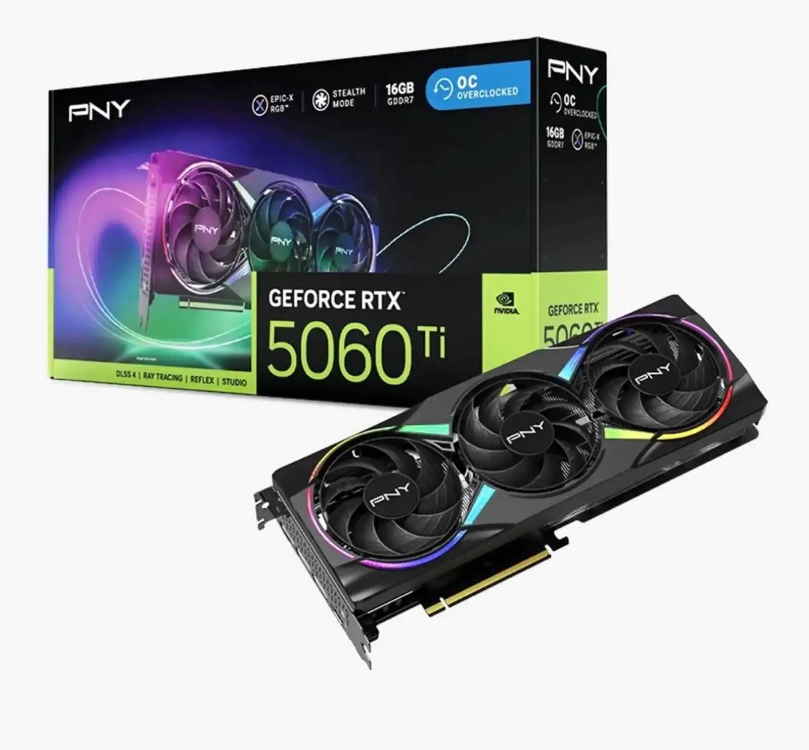 Видеокарта PNY RTX 5060 Ti 16G ARGB