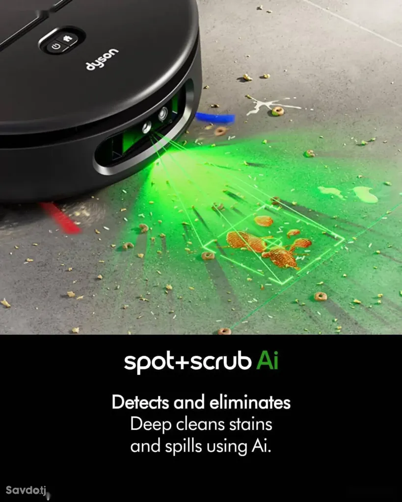 Робот-пылесос Dyson Spot+Scrub AI с функцией сухой и влажной уборки