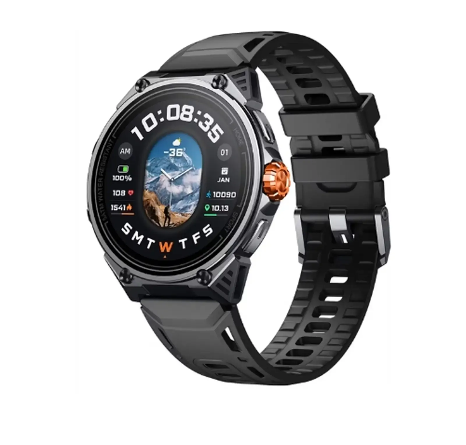 Умные часы Powerology Alfa Urban Sports GPS SmartWatch черный