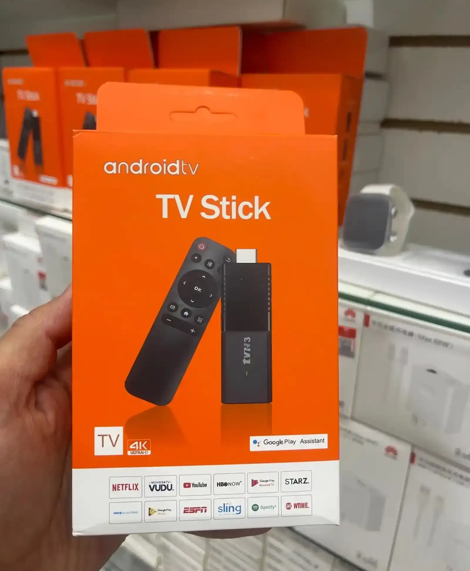 ТВ-приставка, TVR3 Box Android Smart Box, 4K Ultra Google Play Assistant