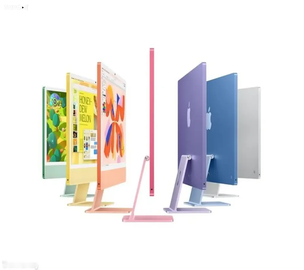 Моноблок Apple iMac 24, M4 24ГБ, 512ГБ SSD ,4.5K Retina, Blue, Touch ID, MD2T4B
