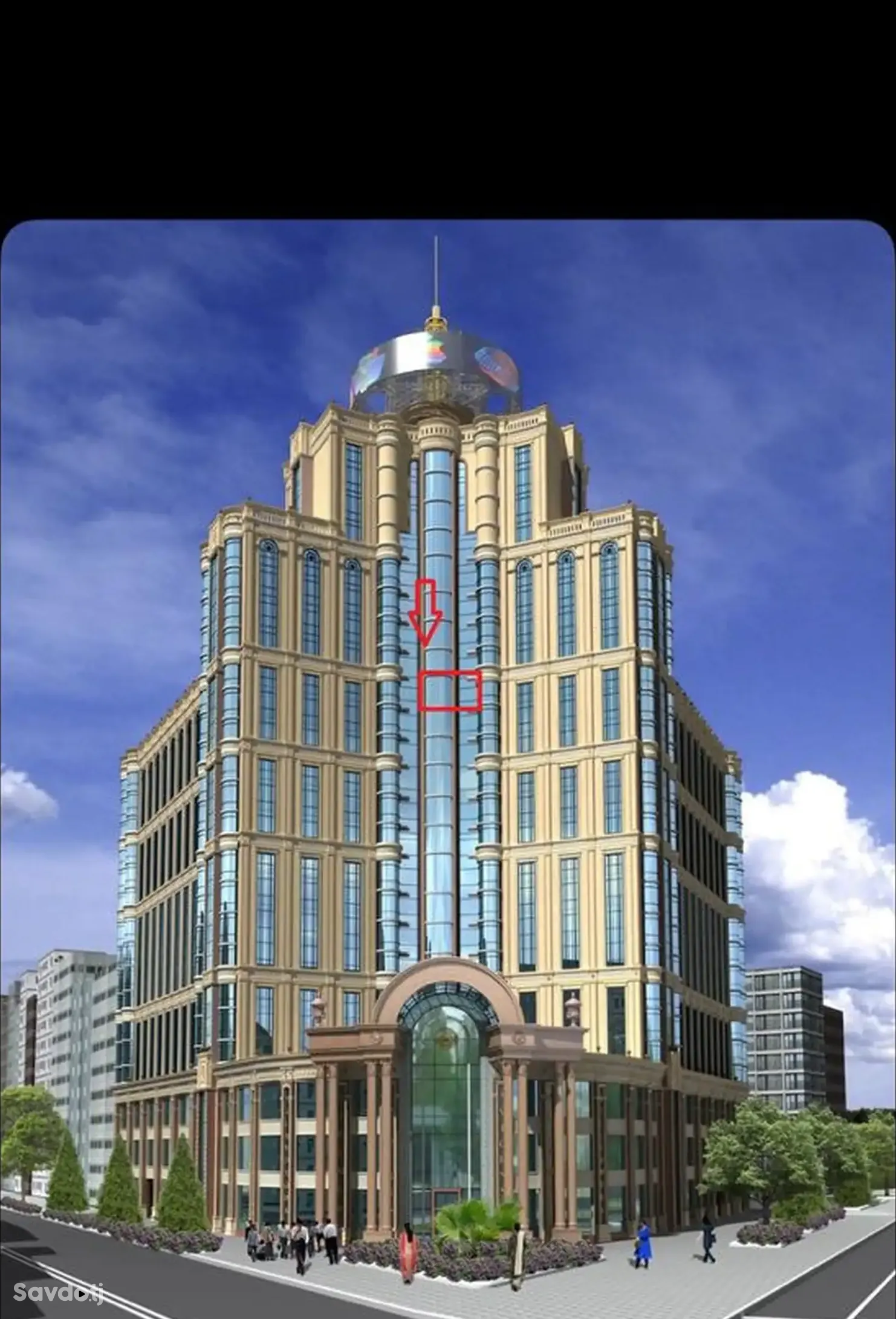 2-комн. квартира, 9 этаж, 76м², Шохмансур