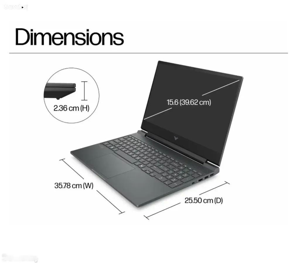 Ноутбук, HP Victus 15-FA2309 C25MSPA, i7-13620H, 24GB, 1TB, RTX 5050, 8 gb
