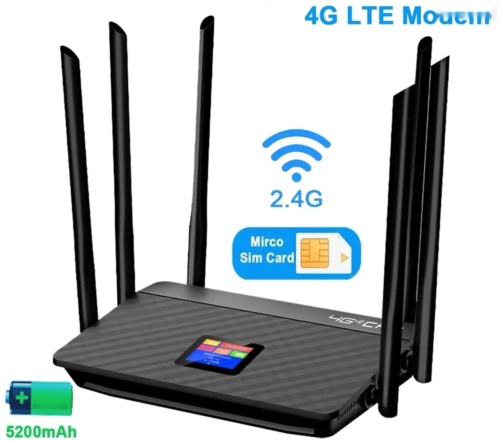 Wi-Fi Router 4G Сим Карта и Батарея