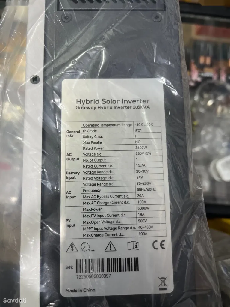 Гибридный инвертор MAXMA by Luminous Gateway HB 3.6 kVA