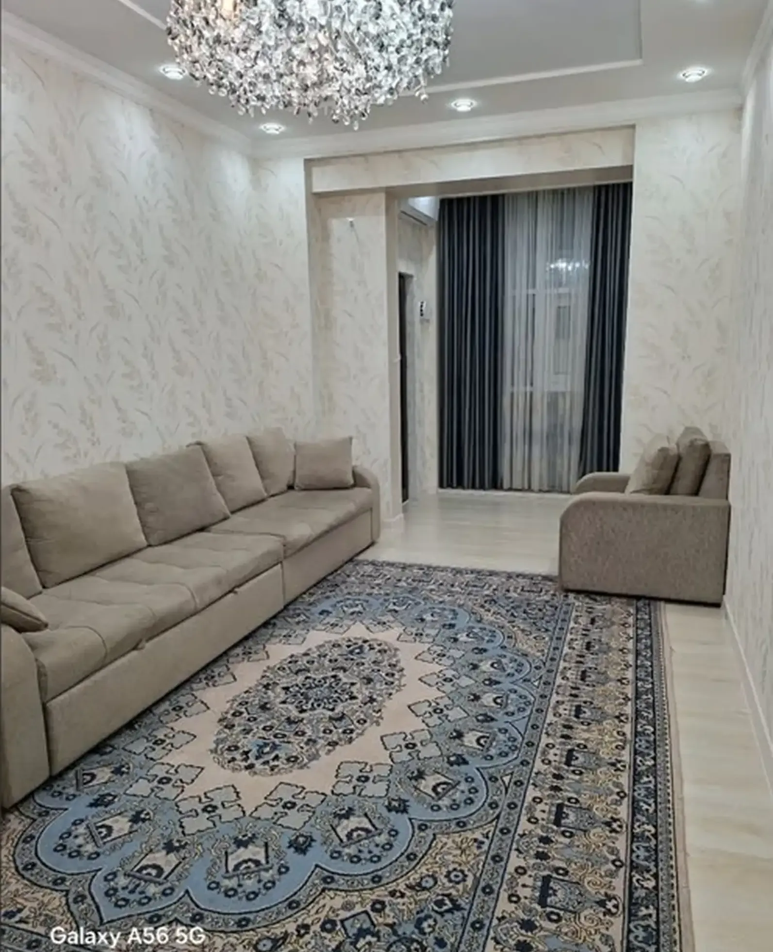1-комн. квартира, 5 этаж, 52 м², Шозмансур