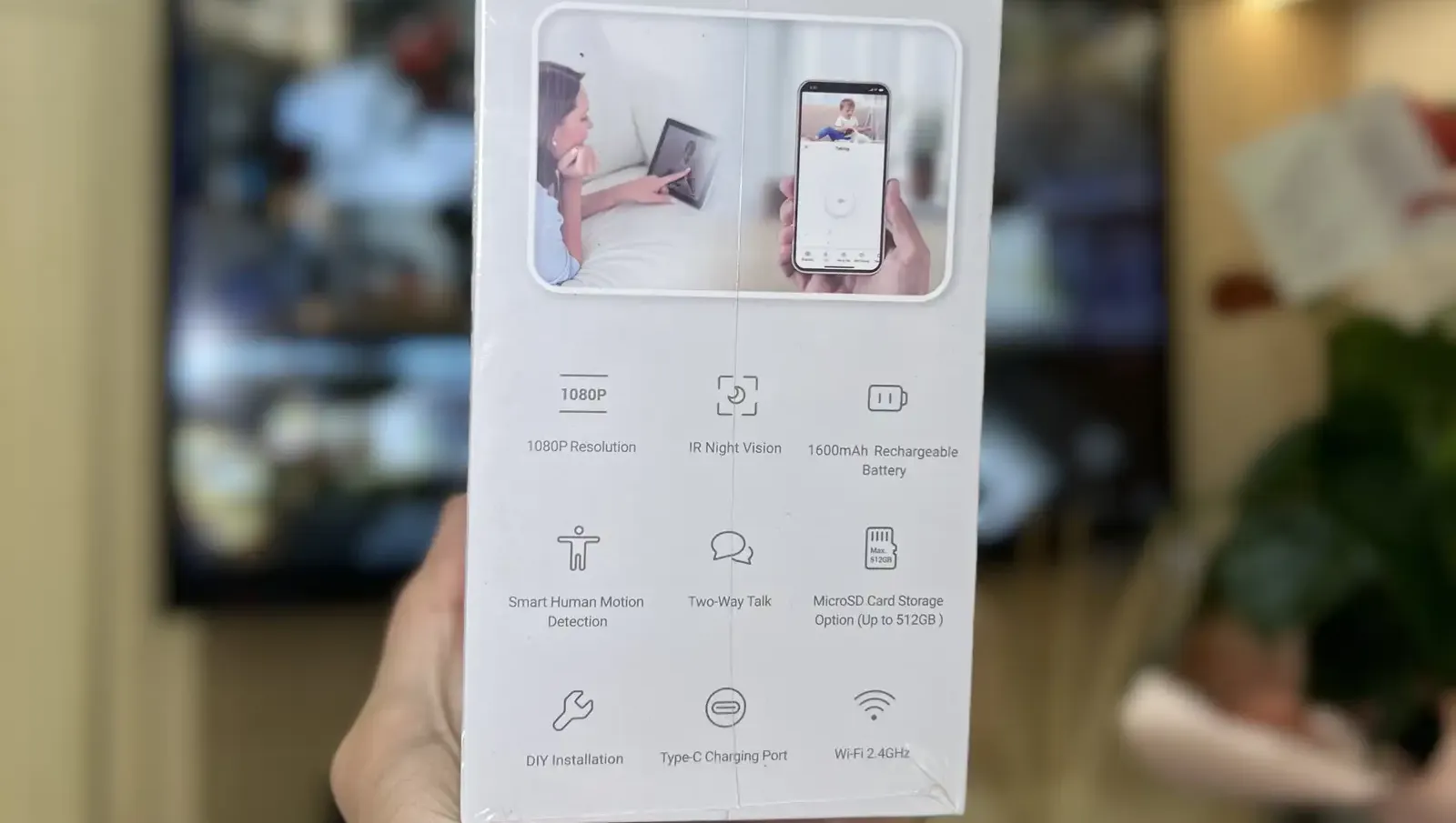 EZVIZ Умный дом с Wi-Fi и аккумуляторной камерой CS-CB1 1080P