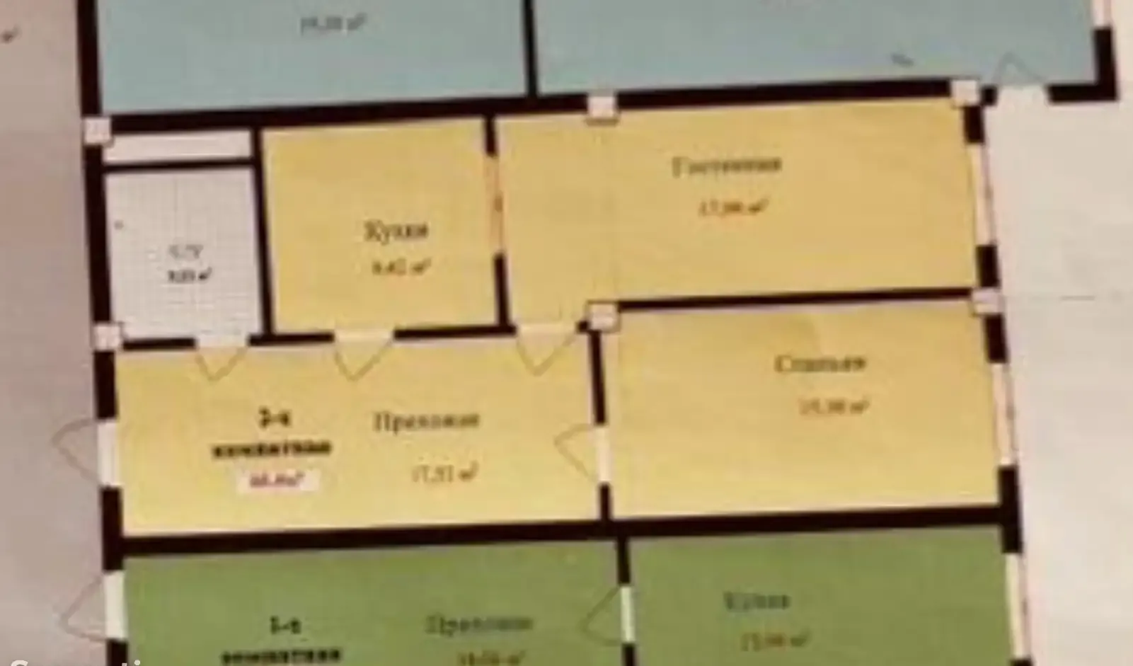 2-комн. квартира, 11 этаж, 65 м², Сино 101мкр