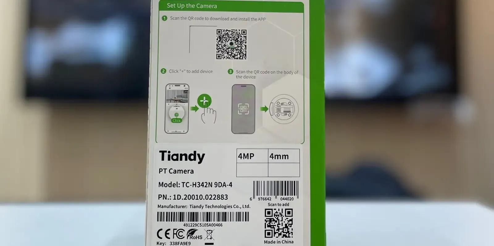 Wi-Fi IP-камера Tiandy TC-H342N 9DA-4 4 МП PTZ