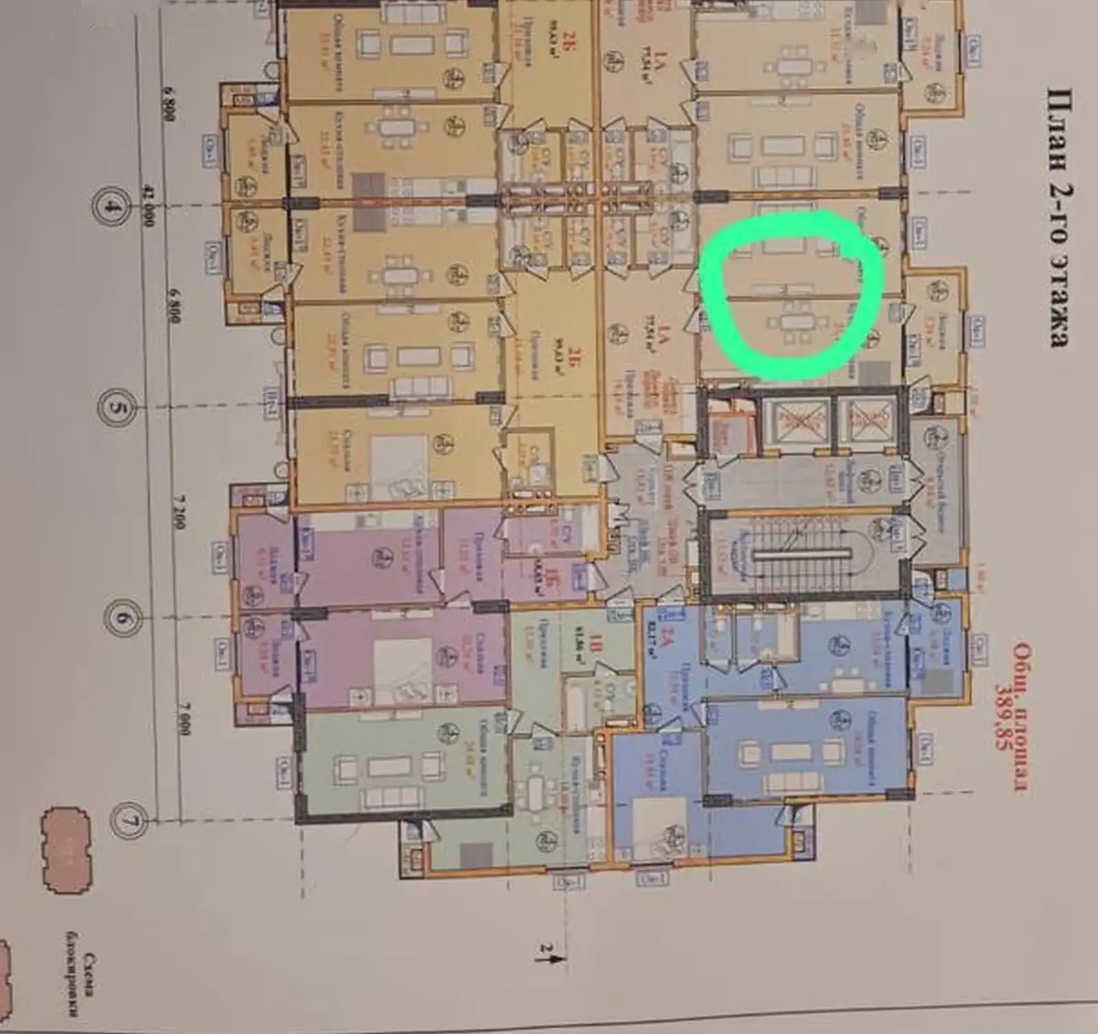 1-комн. квартира, 3 этаж, 77 м², Шохмансур