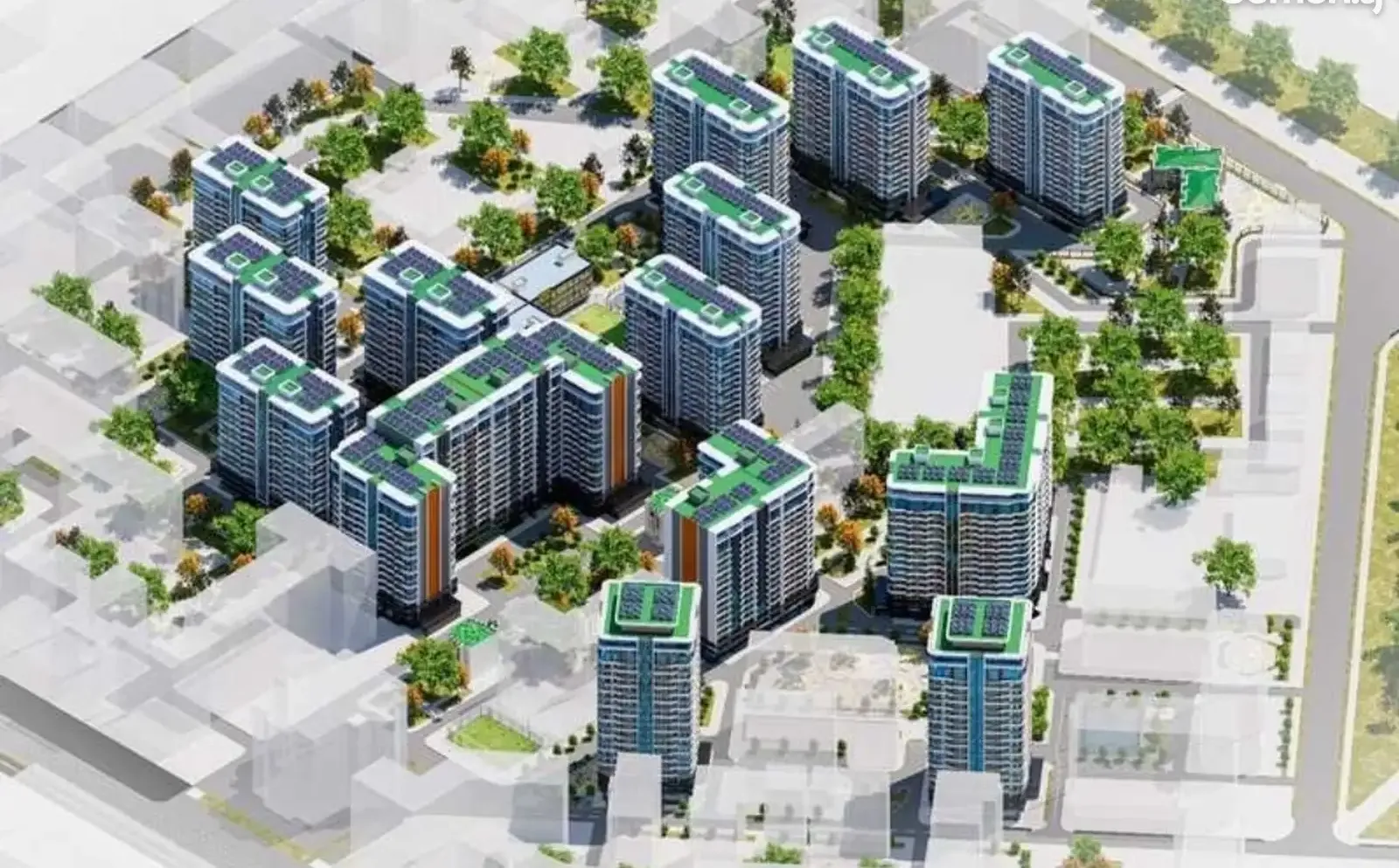 2-комн. квартира, 5 этаж, 92 м², И Сомони Загси пешина