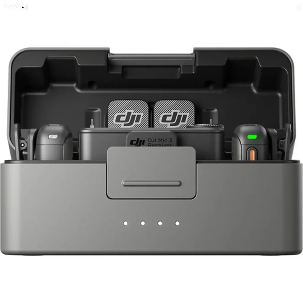 Беспроводная микрофонная система DJI Mic 3, 2 TX & 1 RX, 32-bit Float Black