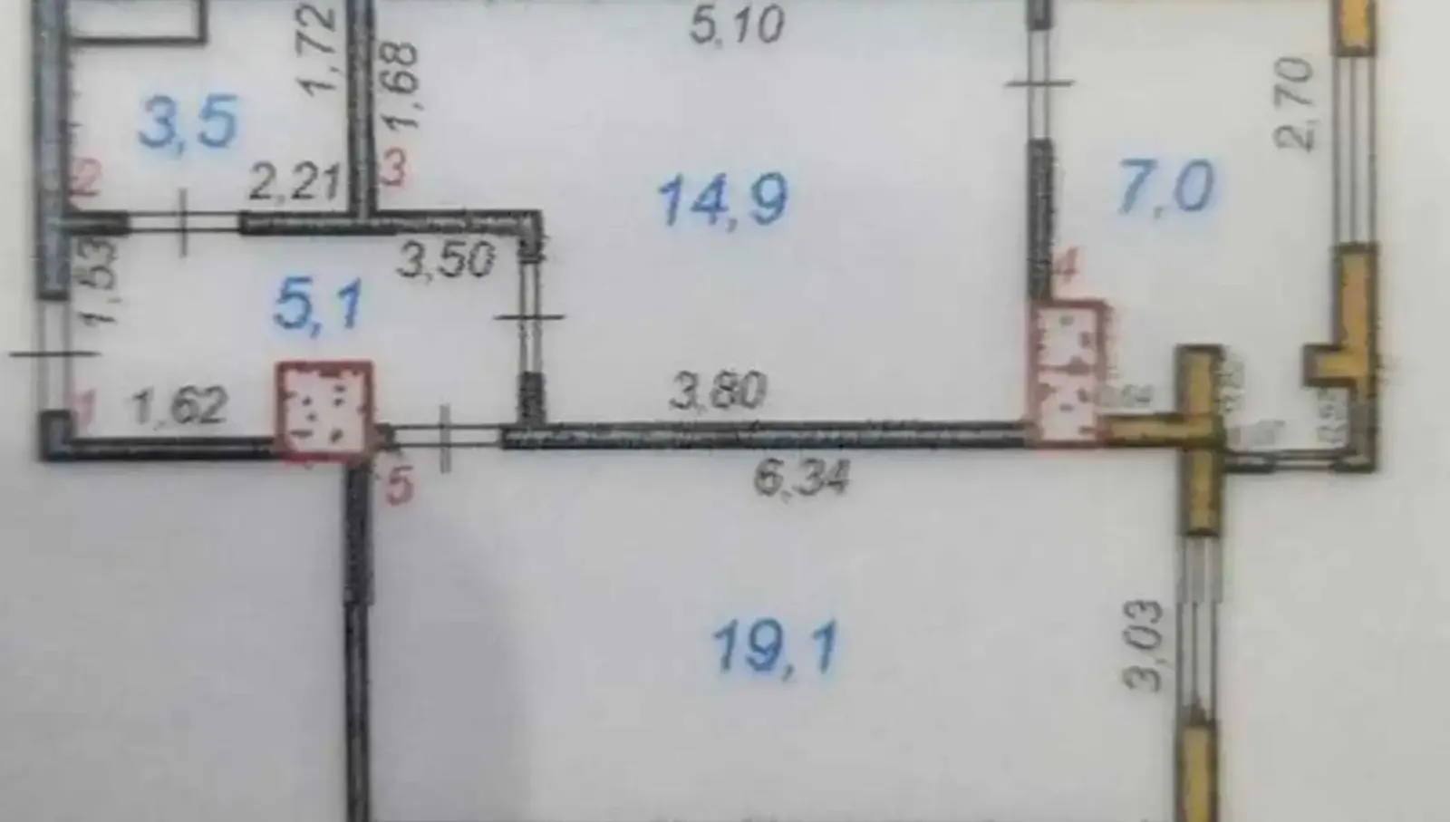 2-комн. квартира, 15 этаж, 50 м², Фирдавси