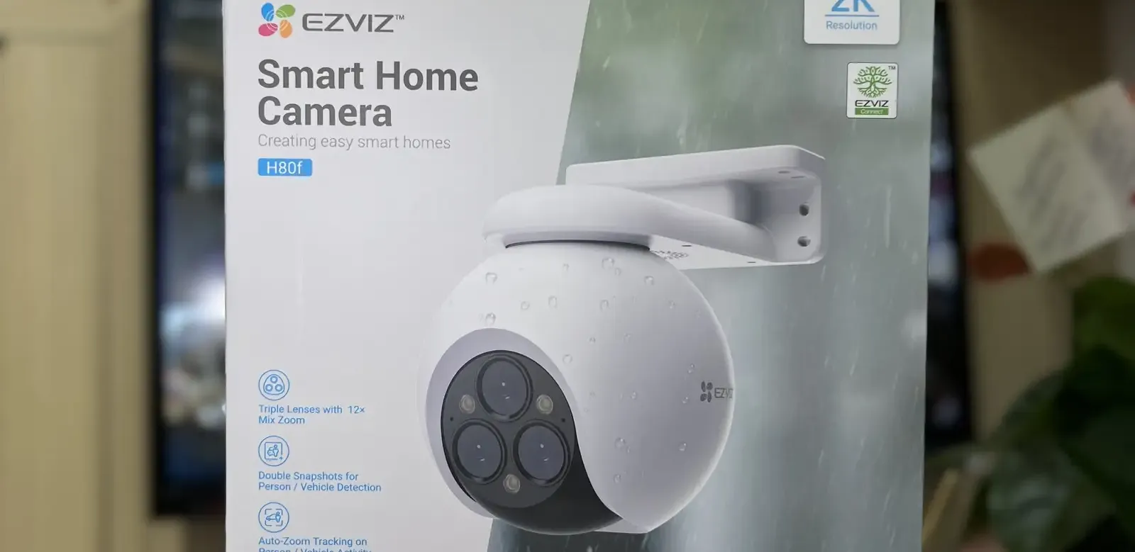 EZVIZ Умная домашняя Wi-Fi-камера с тремя объективами CS-H80F 4+4+4MP