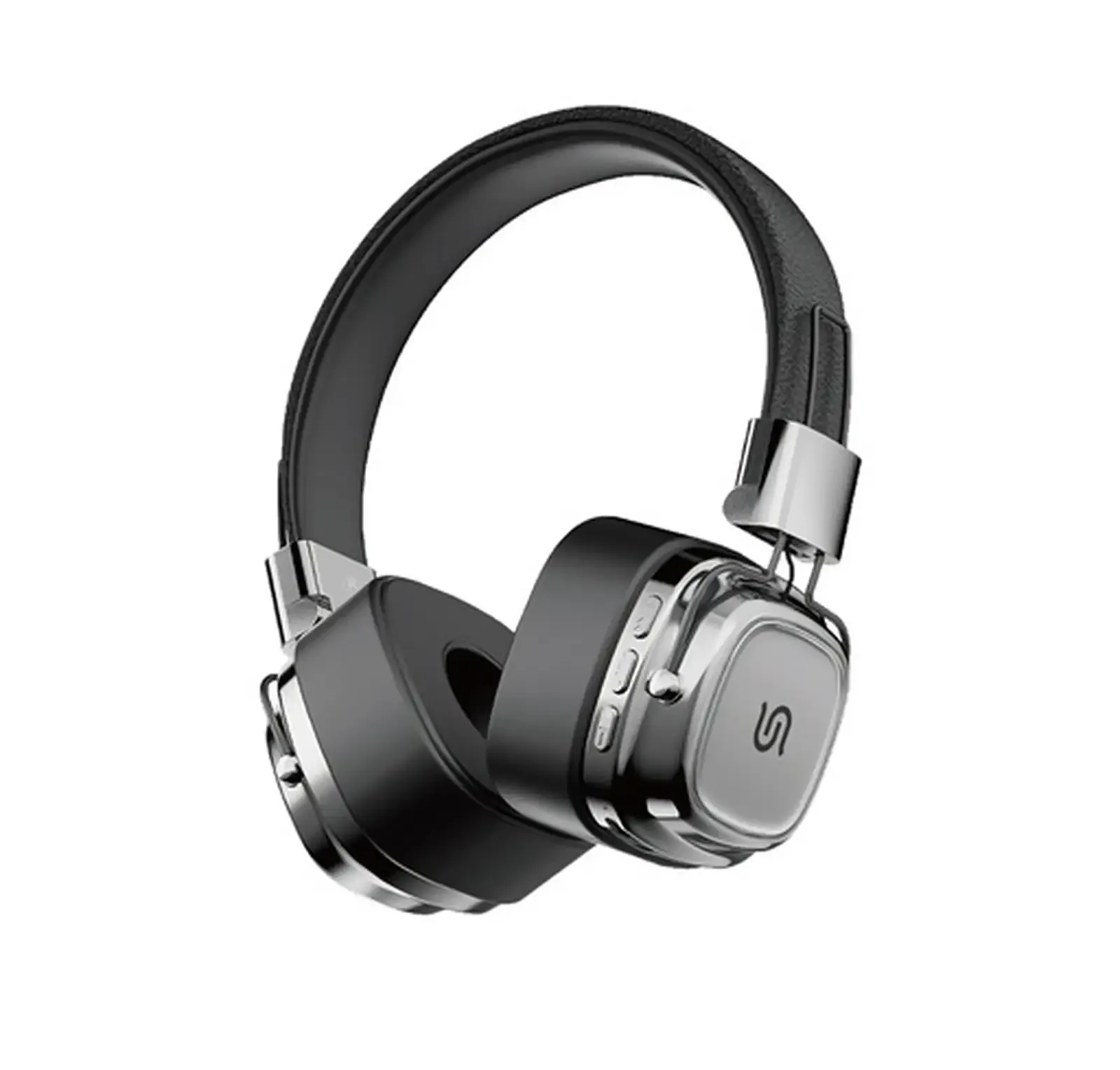 Беспроводные наушники Porodo Soundtec Vintage Headphone коричневый/серебристый