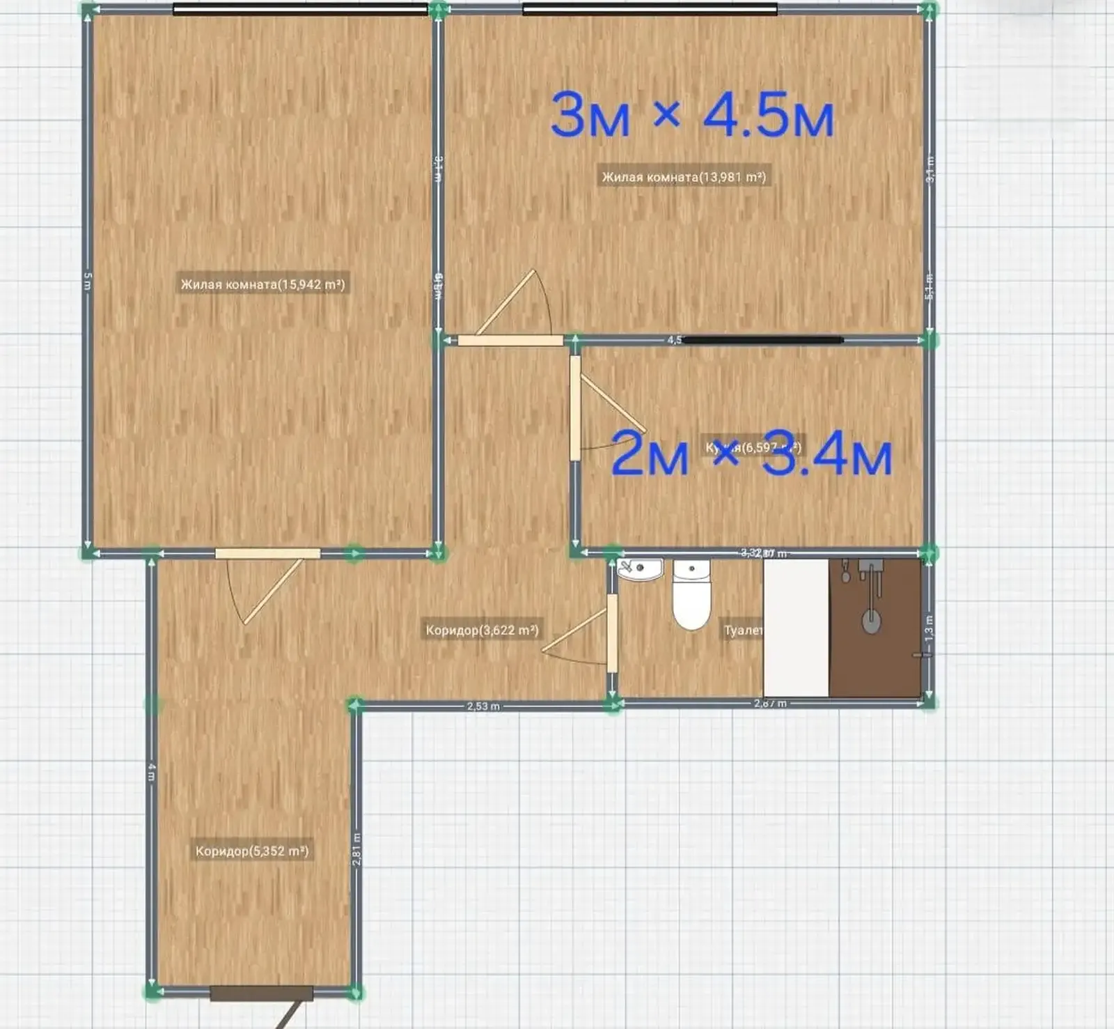 2-к квартира, 16 этаж, 55 м², Сино