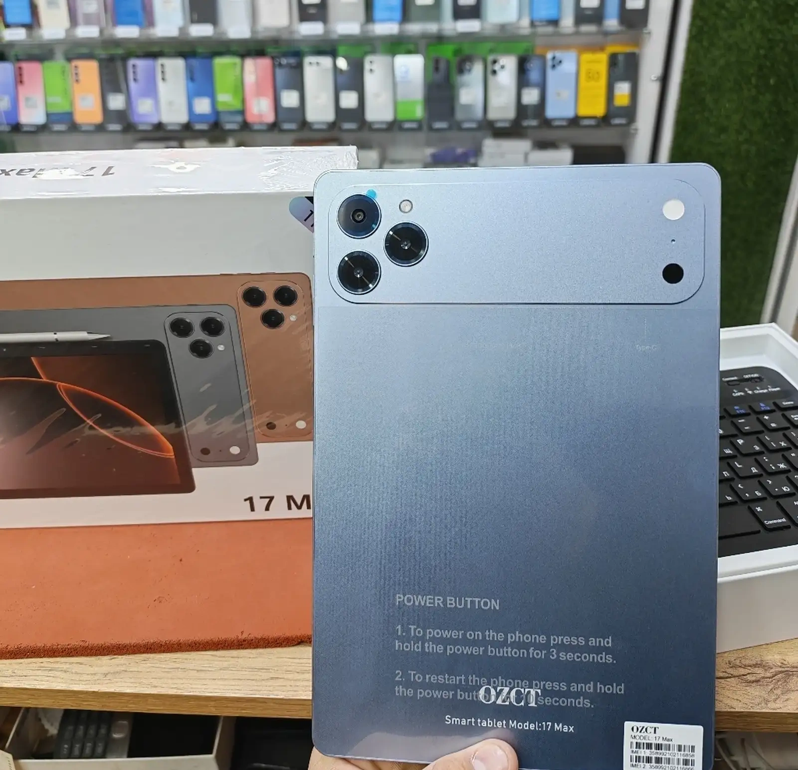 Планшет OZCT 17Pro 16/512Gb black 8000мач