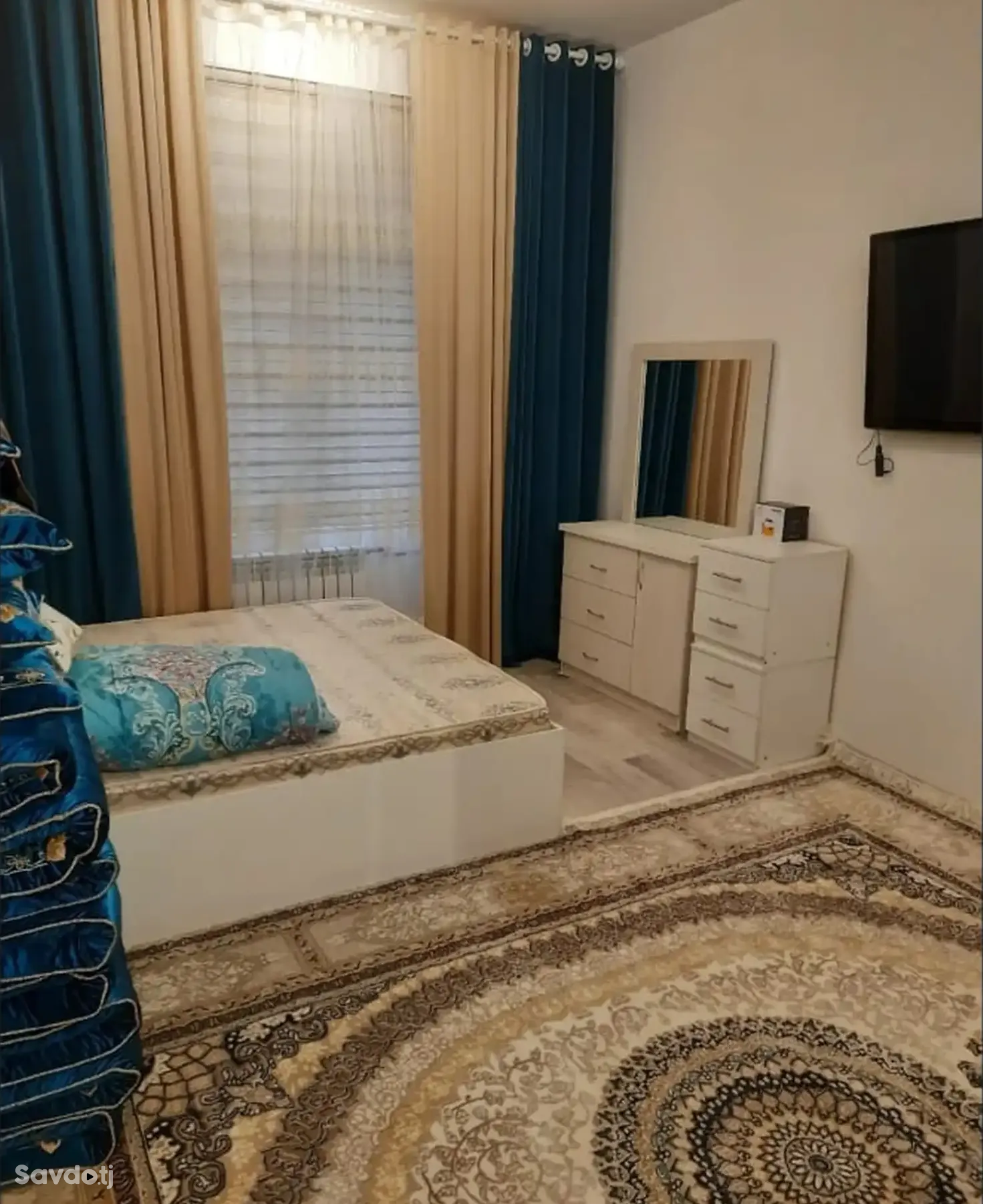 1-комн. квартира, 7 этаж, 48 м², Сомони