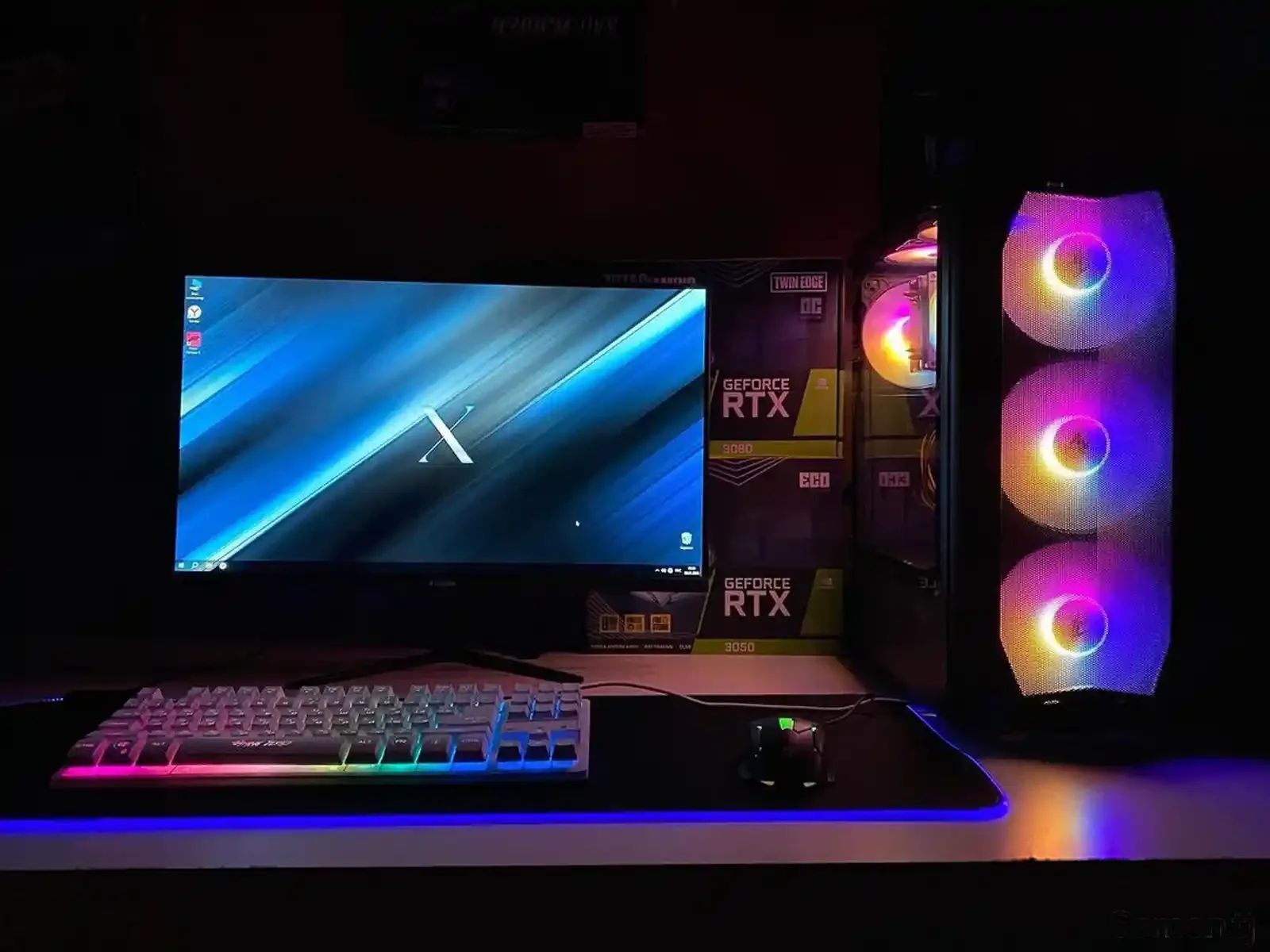 Игровой компьютер core i7 3770/RAM 16Gb/RX 580 8Gb/SSD 256Gb/HDD 1Tb