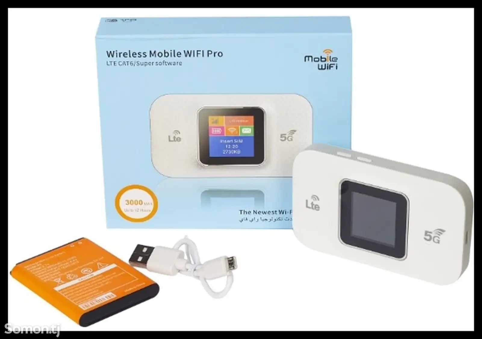 Карманный Wi-Fi роутер с поддержкой SIM-карты, Mi-Fi роутер 4G/5G LTE