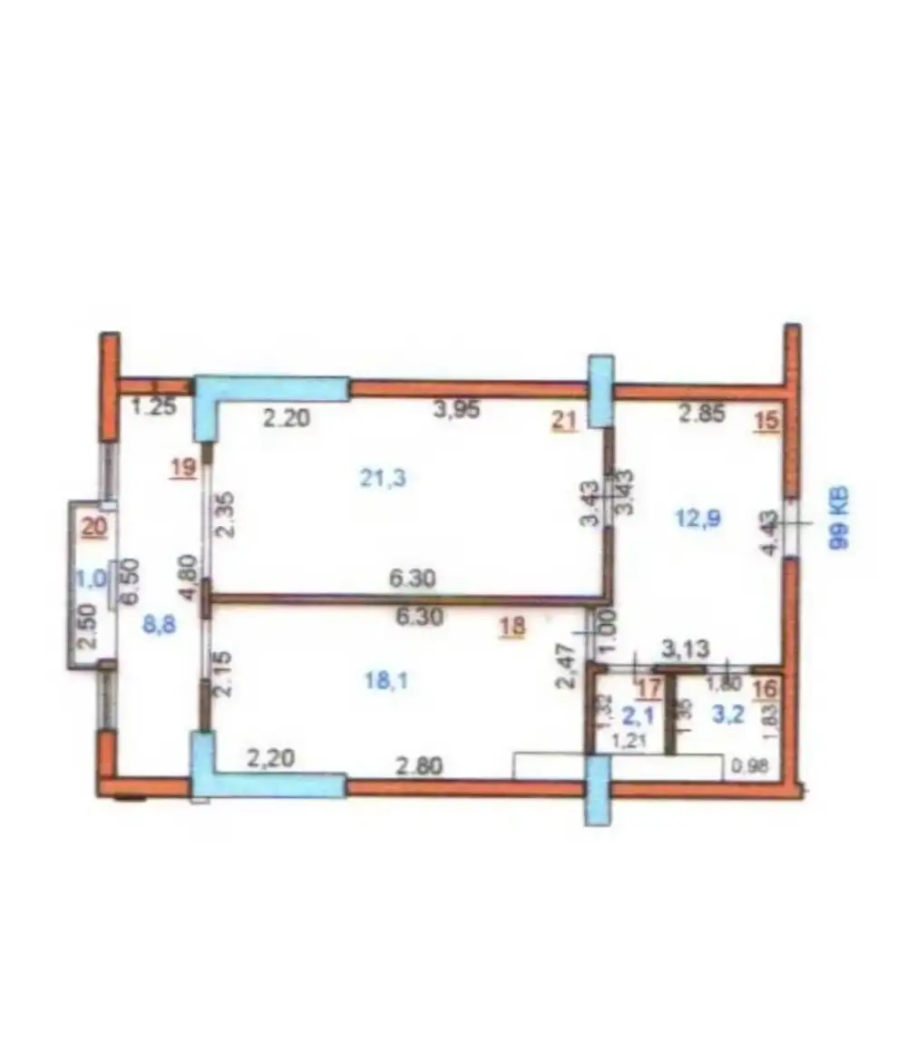 1-комн. квартира, 15 этаж, 67 м², Исмоили Сомони
