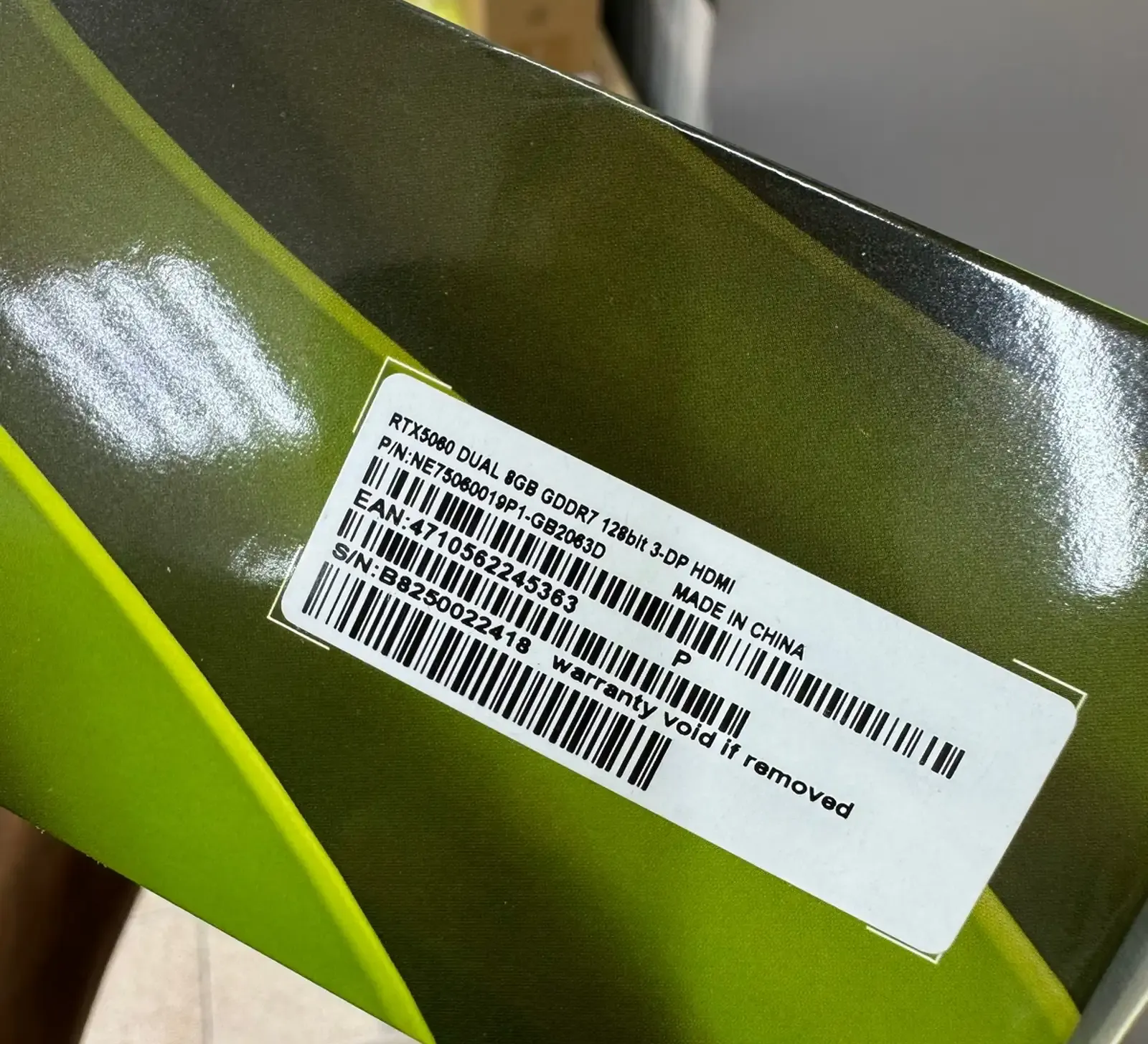 Видеокарта PALIT RTX 5060 8G