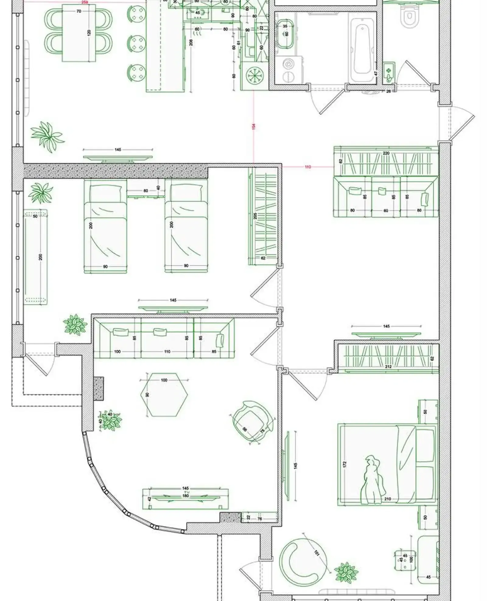 3-комн. квартира, 13 этаж, 91 м², И Сомони