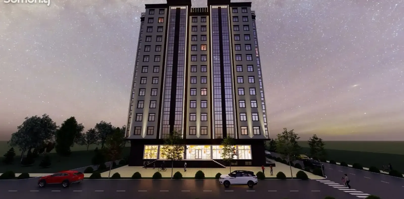 2-комн. квартира, 12 этаж, 49 м², Бозори Сафина