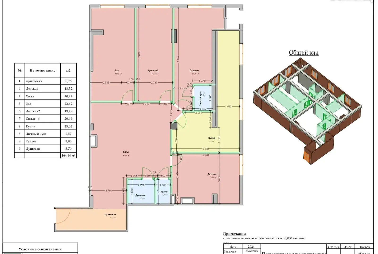 4-комн. квартира, 6 этаж, 180 м², Шохмансур