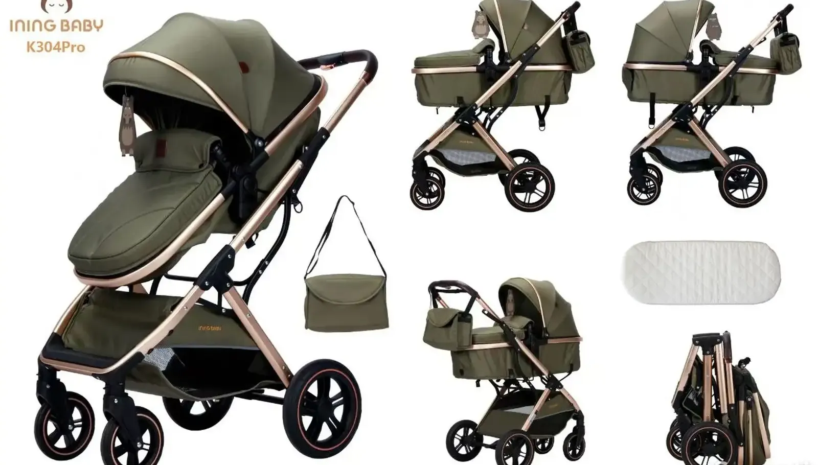 Коляска трансформер iningbaby