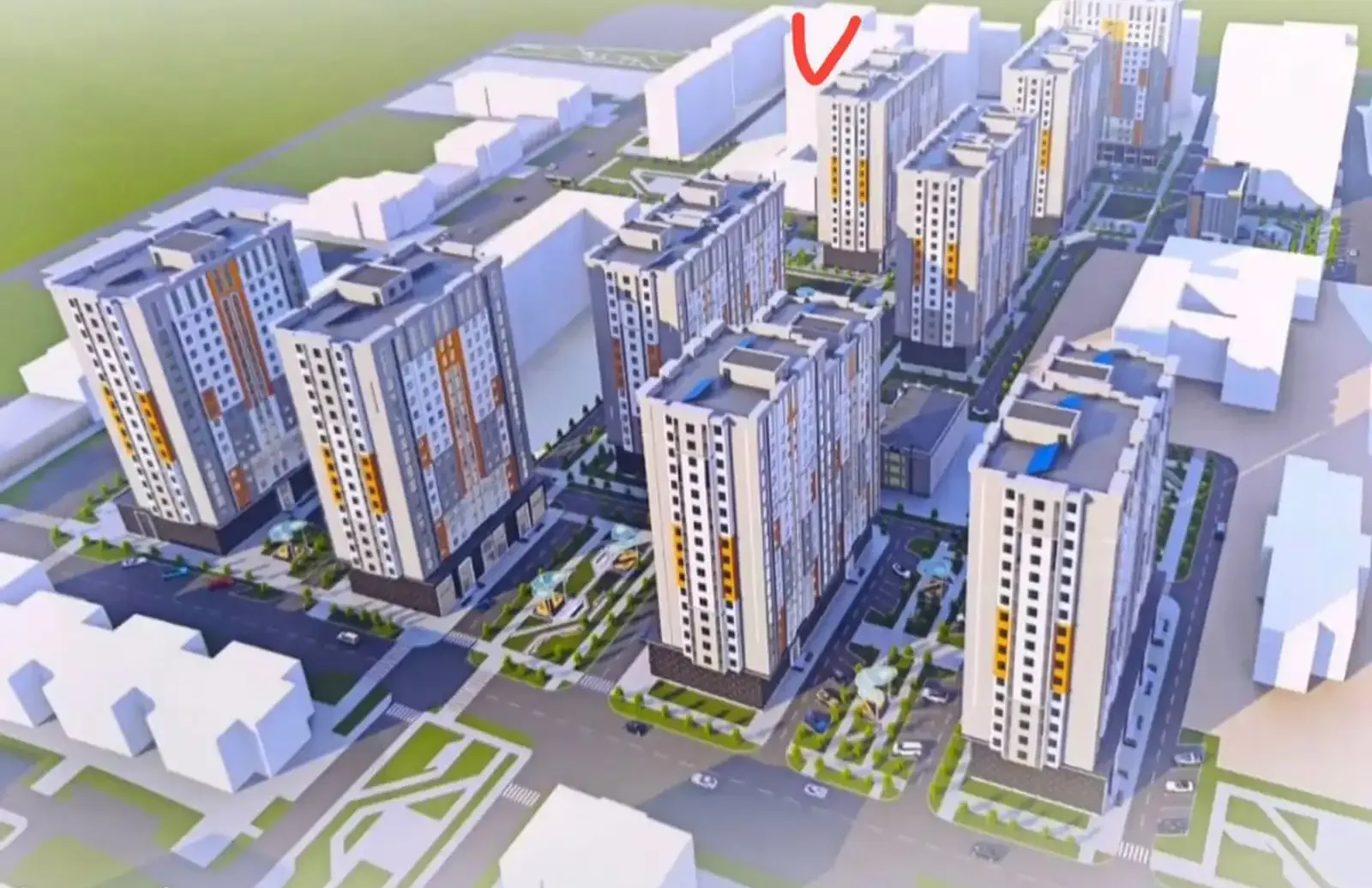 2-комн. квартира, 16 этаж, 68 м²,  Садбарг, перекрёсток Чулочка, Гуля Голд