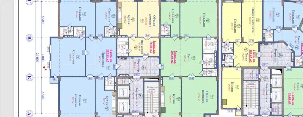 3-комн. квартира, 7 этаж, 210 м², И. Сомони